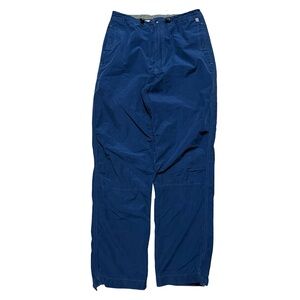 Vintage 2000s Structure Baggy Parachute Cargo Grunge Blue Pants Size S